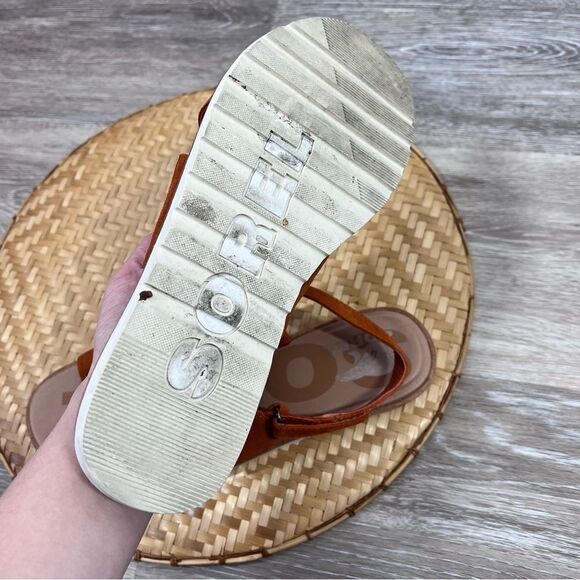 Sorel leather suede sling back sandal - Picture 4 of 6